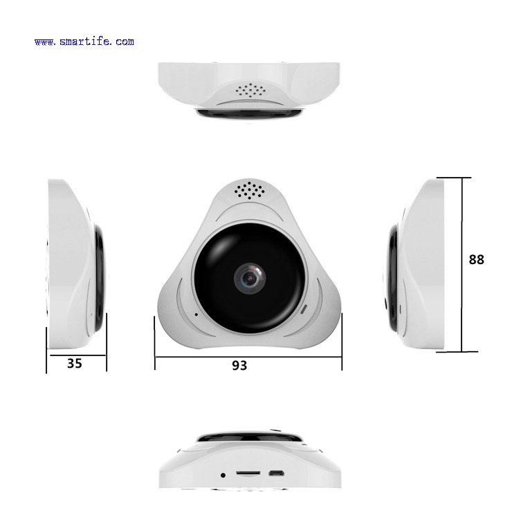960P 1.3mp 360degree Panoramic Fisheye Lens Home Indoor Wireless WIFI CCTV Surveillance Security IP Cameras