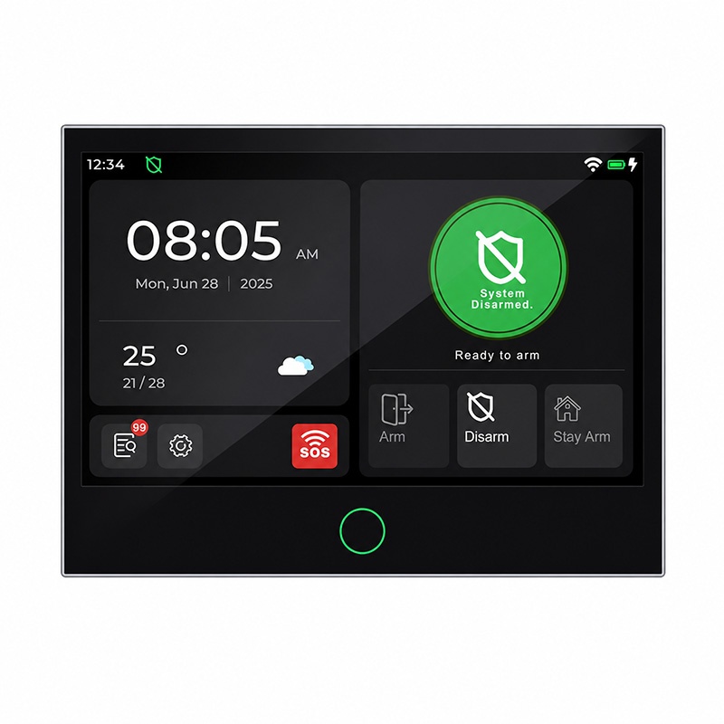 TUYA 7-Inch Touch Screen WiFi + 4G Smart Home Security Alarm System