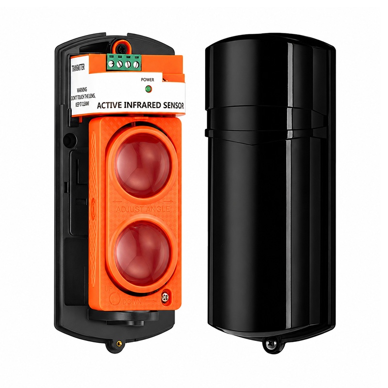 100m Outdoor Dual-Beam Active Infrared Beam Security Detector