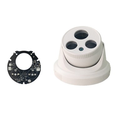 IP66 Waterproof ABS Plastic CCTV Security Surveillance Dome Camera Housing Shell Cover Case with 2*Array IR LED Board