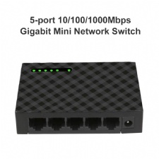 5 port 10/100/1000Mbps Gigabit Fast Transmission Portable Desktop Ethernet Network Switches Hub Exchanger