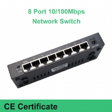 High Performance 8*RJ45 Ports LAN Ethernet Network Switches 10/100Mbps Networking Switches Switch Hub CE Certificate