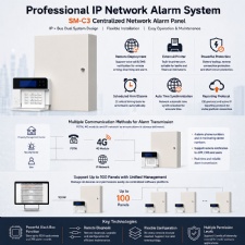 Professional Network Alarm Panel for Commercial & Centralized Security Systems