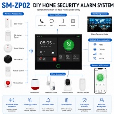 TUYA 7-Inch Touch Screen WiFi + 4G Smart Home Security Alarm System